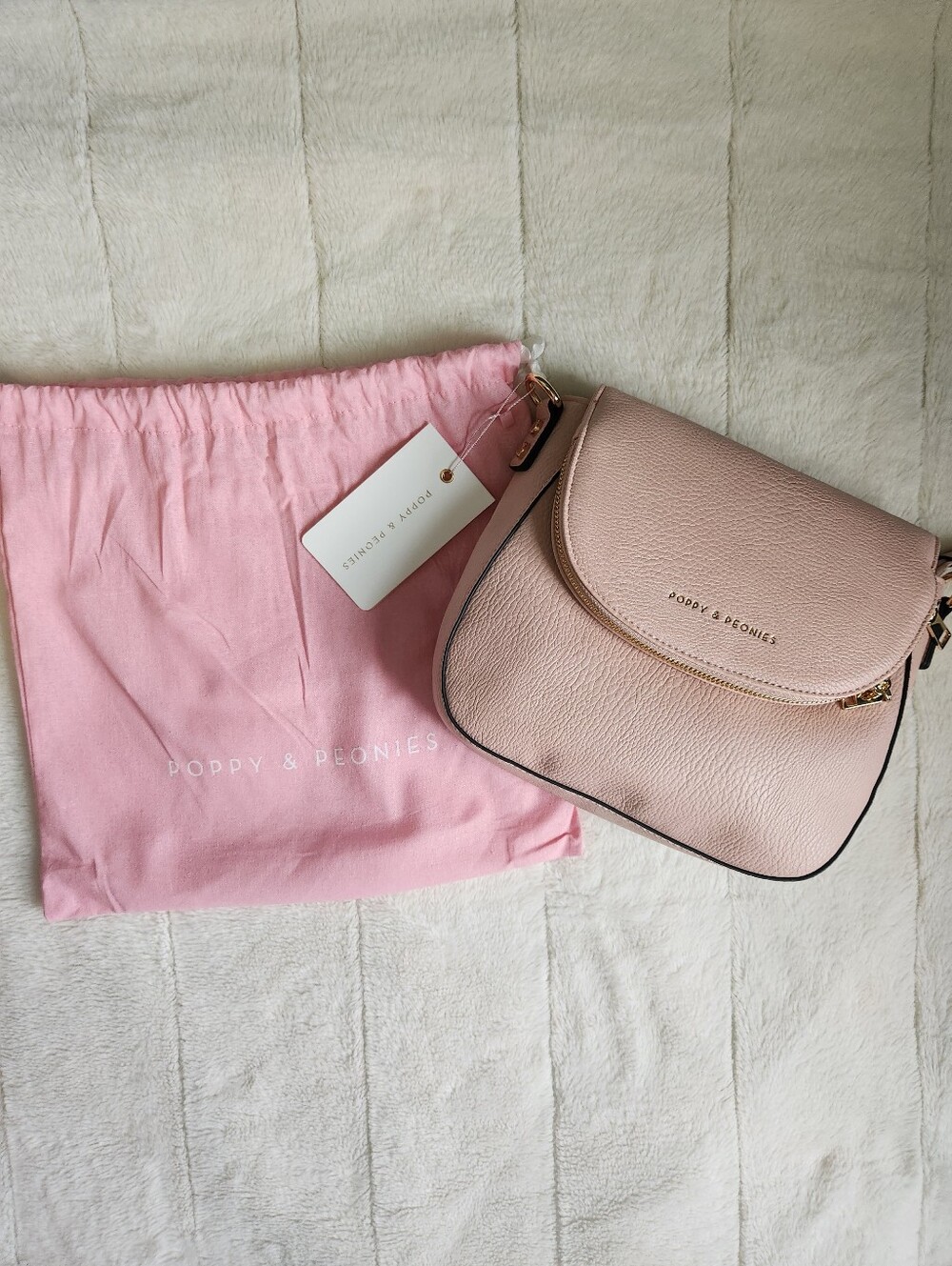 NWT Poppy & Peonies Mini Downtown Crossbody Bag – Blush Pink
